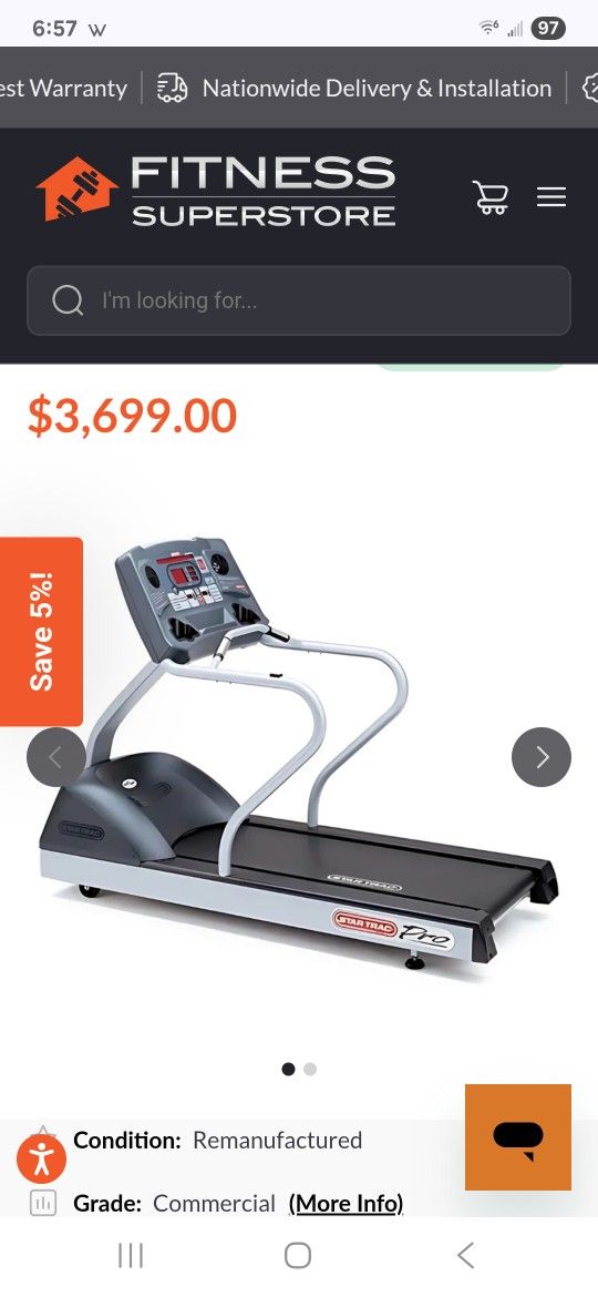 Star Trac Treadmill Pro