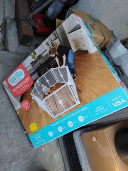 Playard baby gate