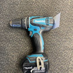 Makita Hammer Drill With Box And Charger 