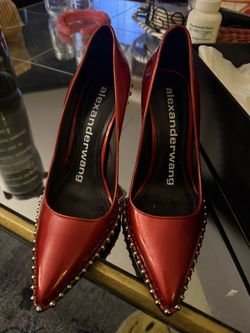 Alexander Wang Red Studded Heals 