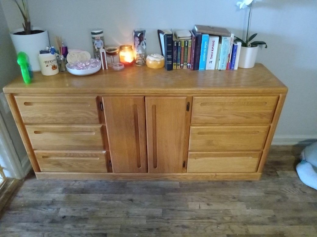 Wood Antique Dresser