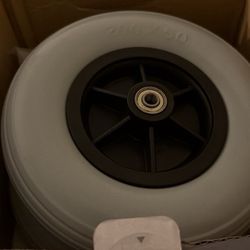 Wheelchair Caster/Wheels (Pair) 8 Inch 8"x 2" (200x50) Solid Tire Wheel, Compatible with Pride, Jazzy, Jet, Quantum, Merits Power Chair, Electric Whee