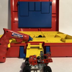 Vintage Erector Set including box and electric tool (still works!)