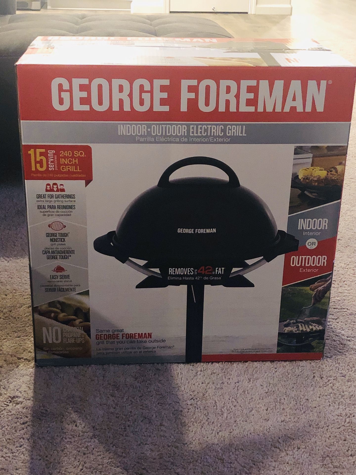 Brand new george foreman indoor/outdoor grill