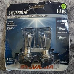 SYLVANIA H11B SilverStar Halogen Headlight Bulb (Pack of 2) - H11BST/2BP