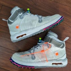 Off-white x Nike Air Force 1 mid shoes Size 10.5 white AF1