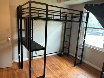 Twin Metal Loft Bed Frames w/Desk (Take 1 or all 3)
