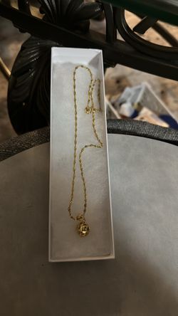 necklace with pendant, bold design 14k Gold necklace with pendant, ball  design