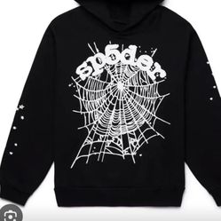 BRAND NEW black and white spider hood