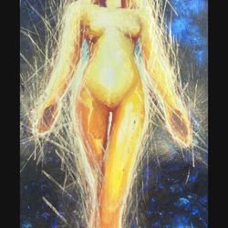 Painting «request to the universe», «Dreams Come True»