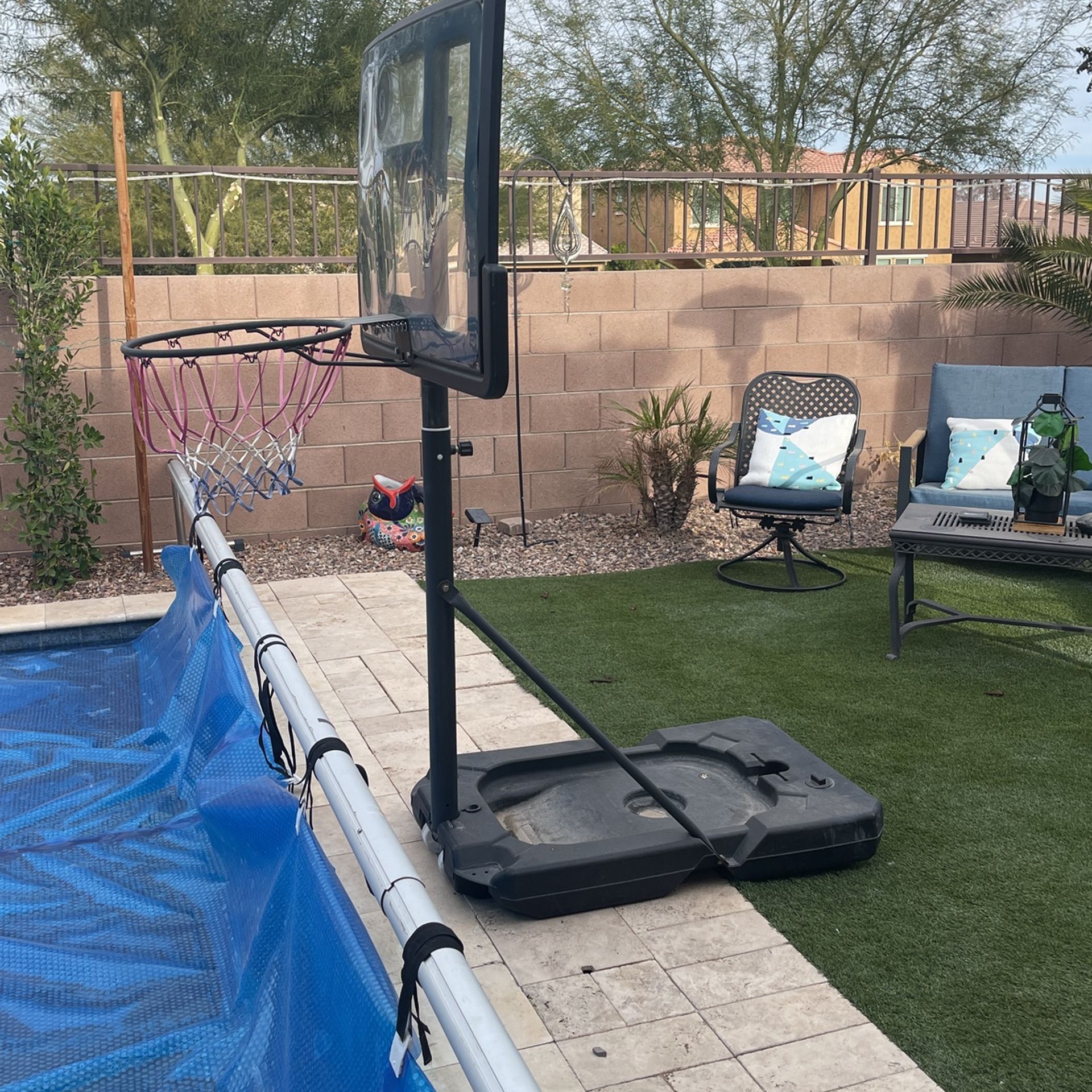 Pool Basketball Hoop Adjustable