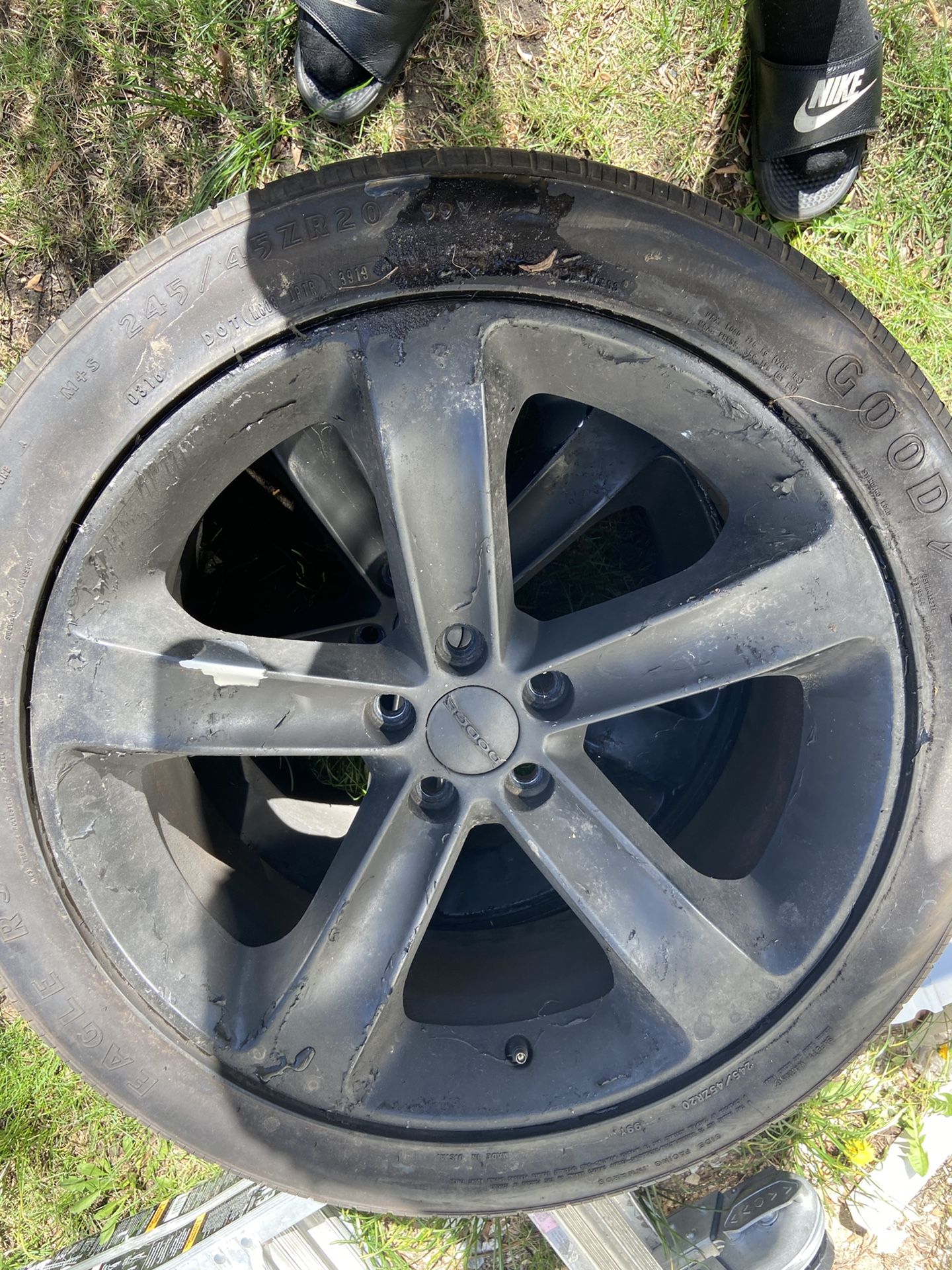 Dodge Charger Rims And Tires Rims Are Plastic Dip