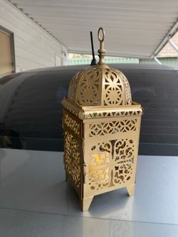 Decorative metal gold cage