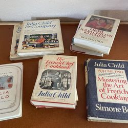Lot of Antique Julia Child Cookbooks