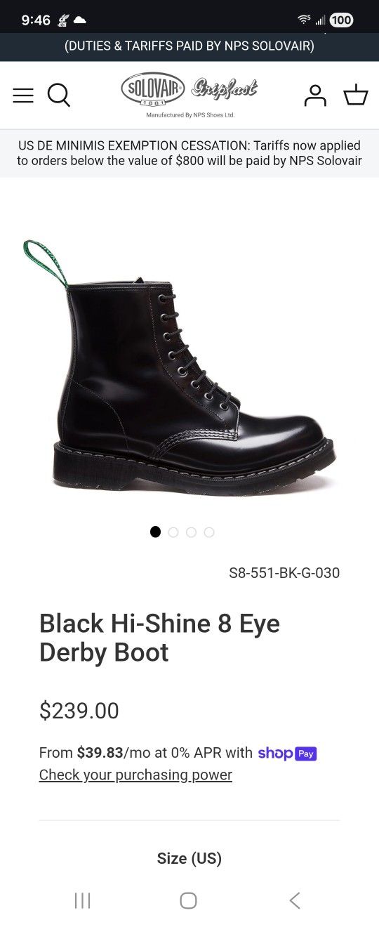 Real Leather Solvair Boots!