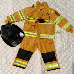 Kids Firefighter Costume Set with Helmet