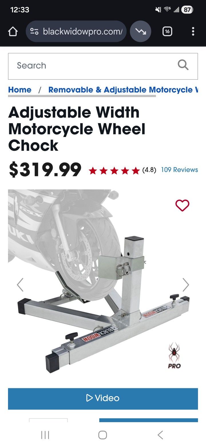 Black Widow Wheel Chock 