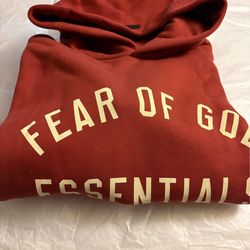 Essentials Crimson Hoodie Sweater