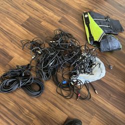 Live wire cables, wire, microphone, and instrument cables HDMI as well