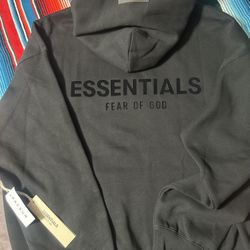 Black Essentials Hoodies 