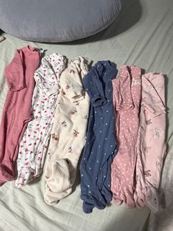 Baby girl pjs bundle
