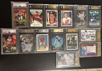 Lot Of Graded, Numbered And Auto Card Collection 