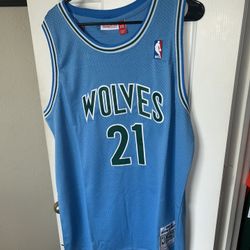 Kevin Garnett Minnesota Timberwolves blue NBA jersey Size XXL