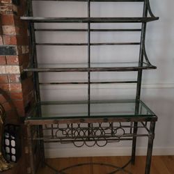 Bakers Rack W Wine Rack