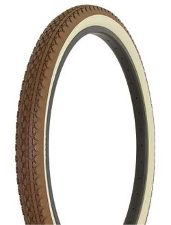 Lowrider Bike Tire Duro 26" x 2.125" Brown/Cream Side Wall HF-133 Beach Cruiser Bicycle tire Pair Of Tires Price For Both