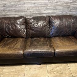 Leather Couches With Ottoman 