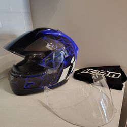ICON Alliance Crysmatic Blue Helmet