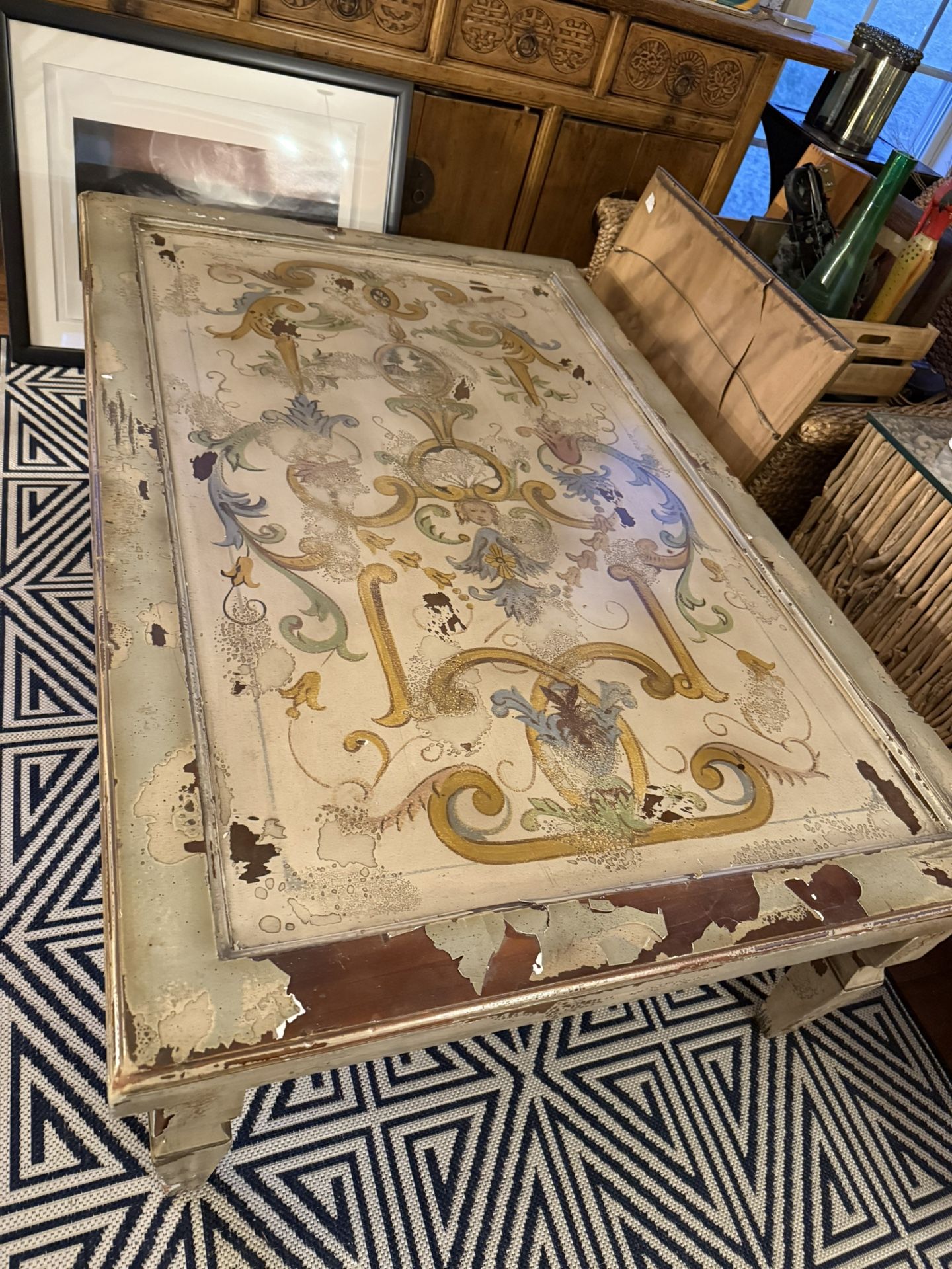 Antique style coffee table