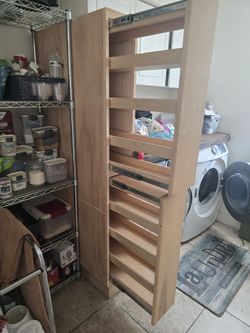 CUSTOM Heavy-Duty 6ft Pull-Out Pantry - Hand-Built - Solid Wood