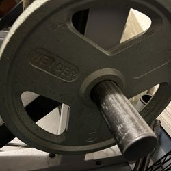 300lbs Total Weights With Barbell