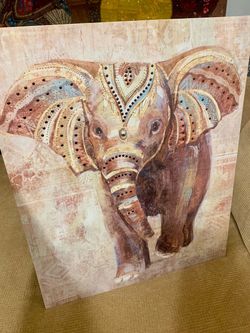 Boho Elephant art