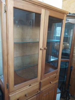 Oak China cabinet