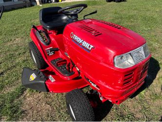 Troy bilt riding lawnmower