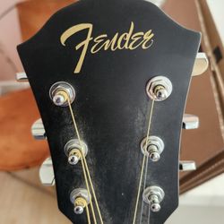 Fender Acoustic Guitar With Floor Stand