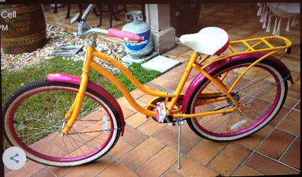 Bicycle , Pink And Yelow