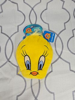 Vtg Looney Tunes Tweety Plush 12 CD DVD Wallet Case Warner Bros 2000's  Rare