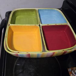 Colorful Ceramic Serving Tray