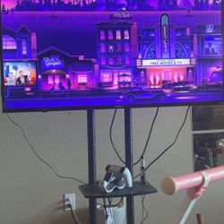 55 Inch Hisense Roku Tv With Portable Stand 