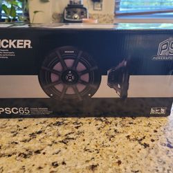 Brand new Kicker 6.5" PSC Powersport UTV Boat Marine Coax speakers 
