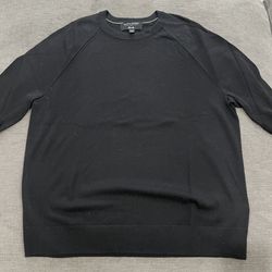 Banana Republic Italian Merino Wool Pullover Sweater Black Men's Size L
