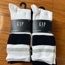 NWT Gap men’s cotton crew socks 10 pairs