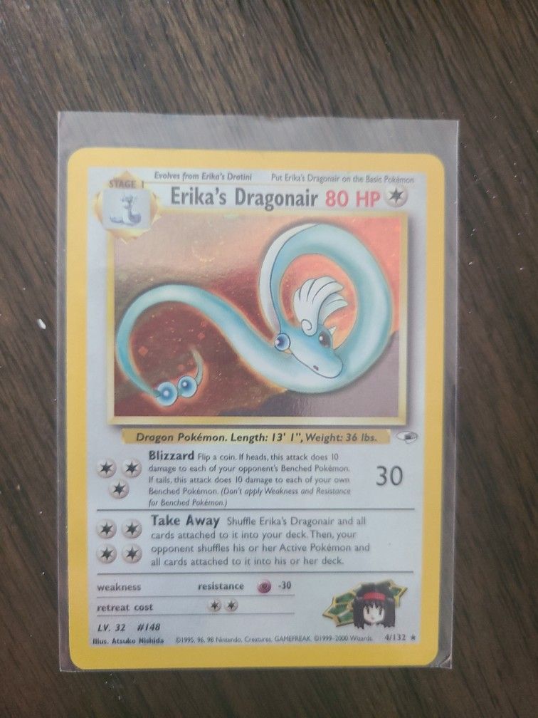 Erika's Dragonair 4/132 Holo Gym Heroes