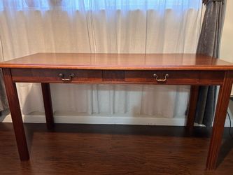 Vintage Mahogany Writing Desk with Drawers (read all info in listing)