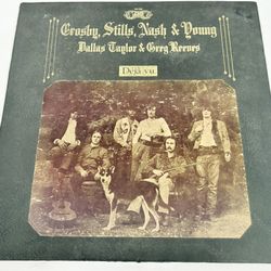 Crosby Stills Nash Young Deja Vu Vinyl LP 1970 Textured Embossed SD 7200 VG