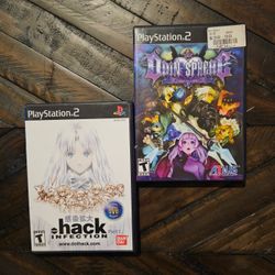 PS2 games .Hack infection & Odin Sphere EUC