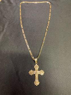 14K Plated Chain And Pendant